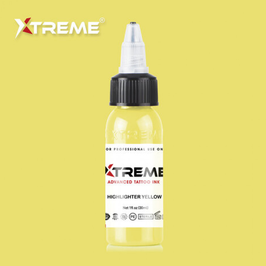 Тату краска Xtreme Ink Highlighter Yellow